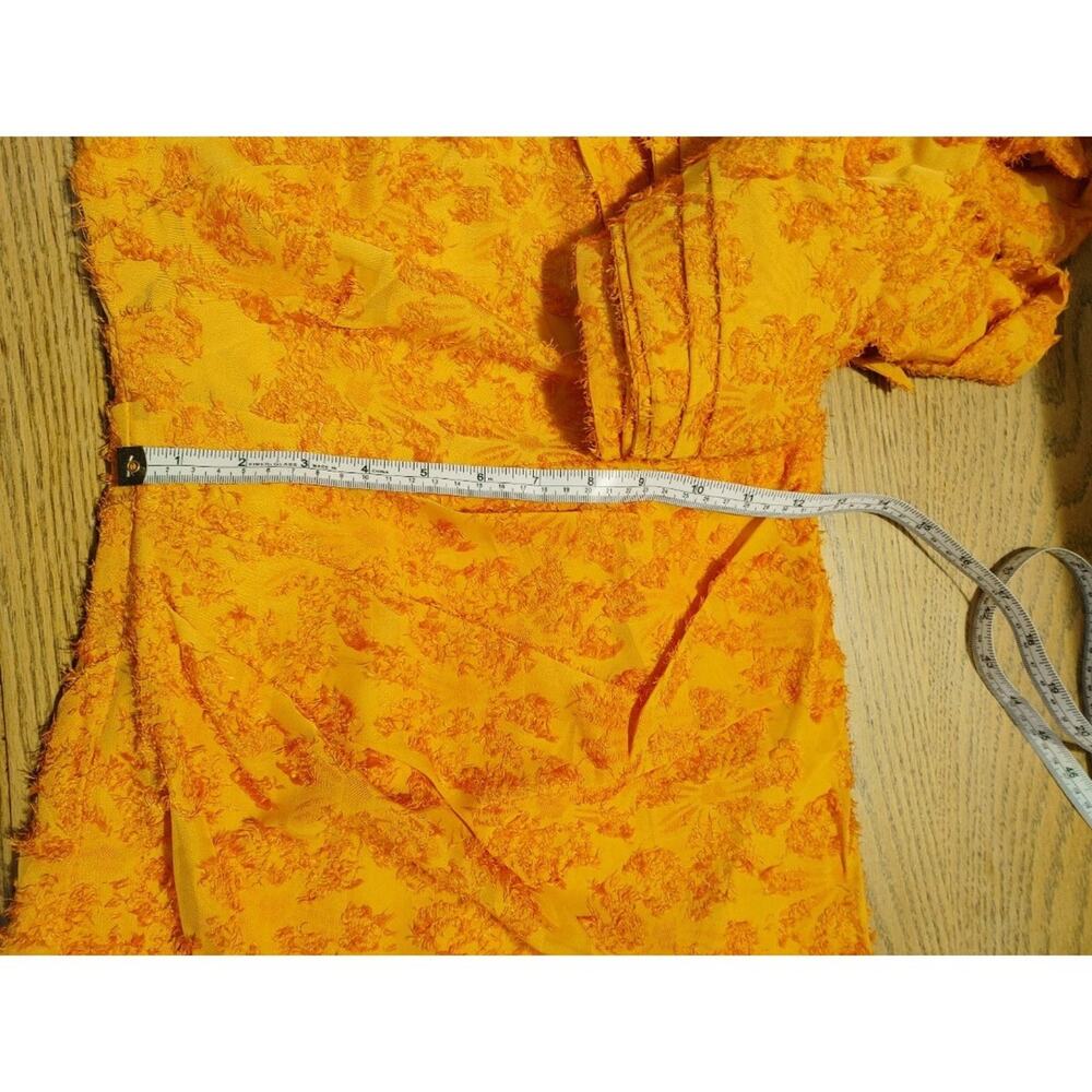 Atoir Guiding Light Dress One Shoulder Ruffle Drape Detail Orange Womens XS New - Picture 8 of 11